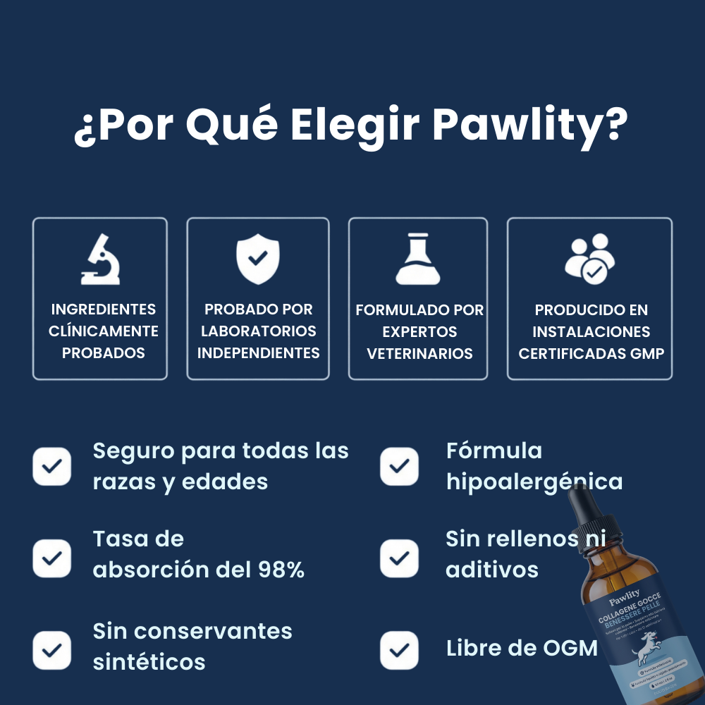 Pawlity® Colágeno Líquido Premium