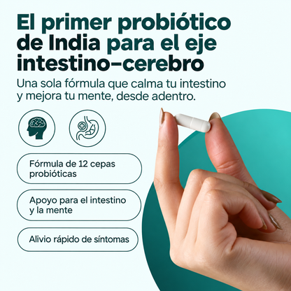 MINDFLORA® 3 EN 1 | PSICOBIÓTICO – Digestión, Hinchazón y Bienestar Intestinal